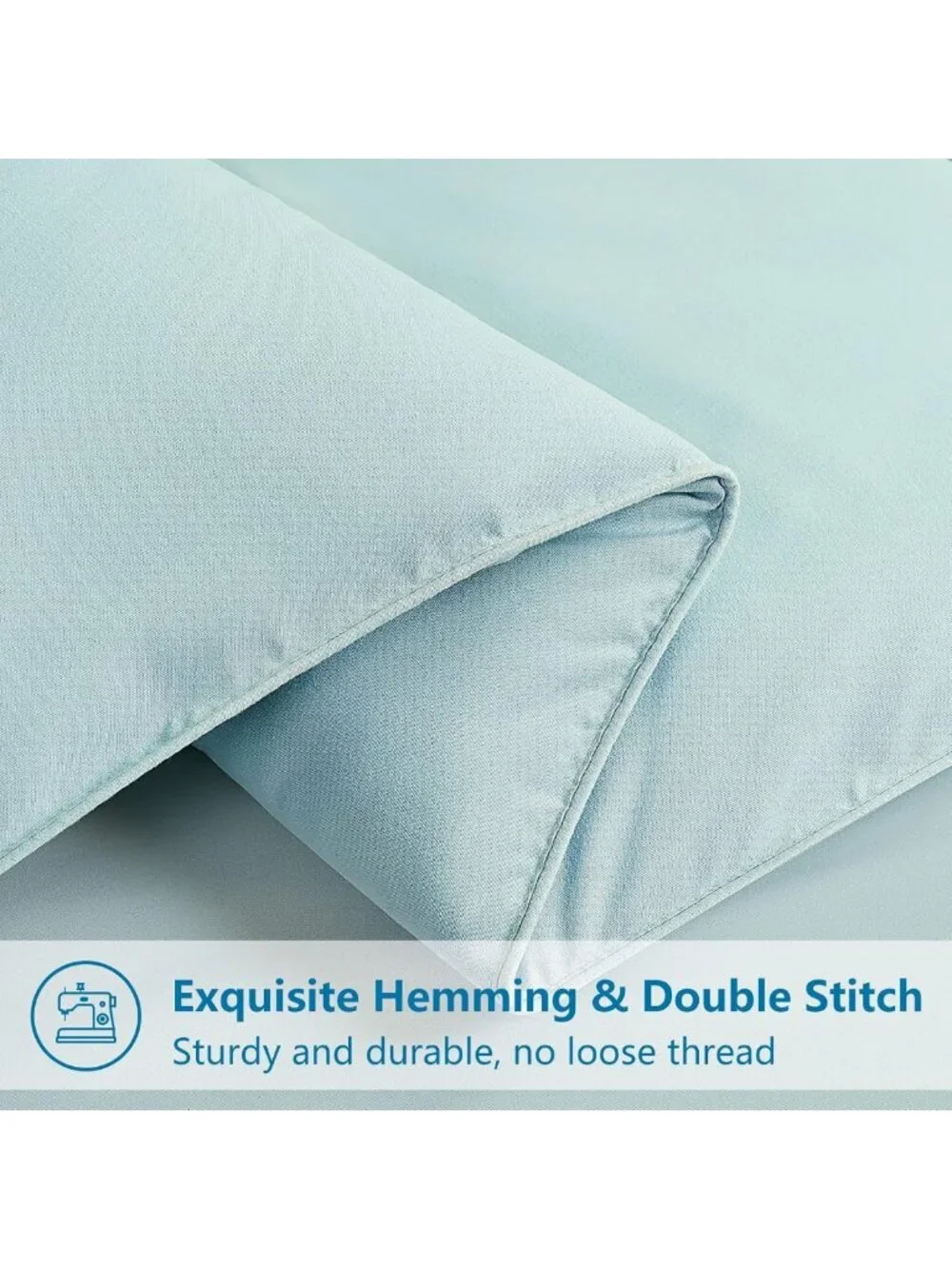 Cozy Aqua Queen Size Down Alternative Comforter, Soft & Warm, 88x88 Inches